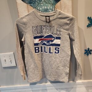 EUC NFL Team Apparel Buffalo Bills Football Boys Sz L (14-16) Waffle Shirt